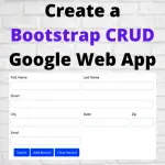 CRUD Google Web App