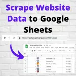 Scrape Website Google Sheet