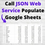 JSON Web Service Google Sheets