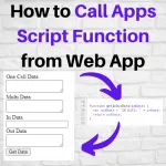 Call Apps Script Function From Web App