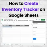 Inventory Tracker Google Sheets