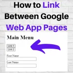 Link Web App Pages