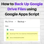 Back Up Google Drive Files